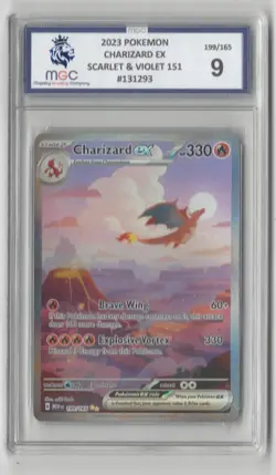 Pokemon TCG Charizard EX Scarlet & Violet 151 Card 199/165 English Edition MGC 9 - Image 1