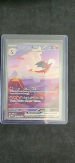 Pokemon TCG Charizard EX 199/165 Scarlet Violet 151 NM - Image 1