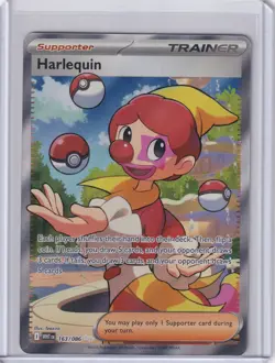 Pokemon TCG Harlequin 163/086 Ultra Rare Scarlet Violet White Flare - Image 1