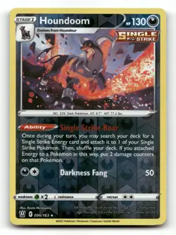 Houndoom 096/163 - Battle Styles Reverse Holo - Pokemon Card NM/M - Image 1