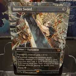 MTG Buster Sword Borderless Final Fantasy Non-Foil NM - Image 1