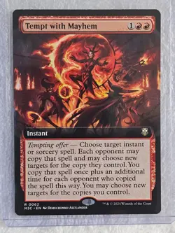 MTG Tempt with Mayhem (Extended Art) Modern Horizons 3 #62 Card Rare NM - Image 4
