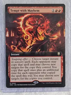 MTG Tempt with Mayhem (Extended Art) Modern Horizons 3 #62 Card Rare NM - Image 5