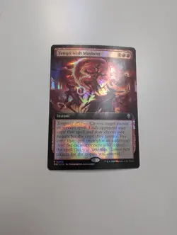 MTG - Tempt with Mayhem (Extended Art Ripple Foil) - Commander: M3C NM/M Cond - Image 1