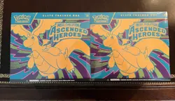 Pokemon TCG Mega Evolution Ascended Heroes Elite Trainer Box Dragonite 2x 2024 - Image 1
