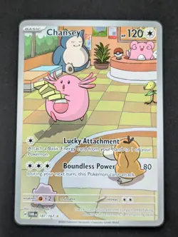 Chansey 187/167 Twilight Masquerade Illustration Rare Holo Pokemon TCG NM - Image 1