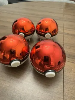 VTG 1999 Burger King Nintendo Pokemon Ball 23K Gold Plated Trading NEAR Full Set - Image 5