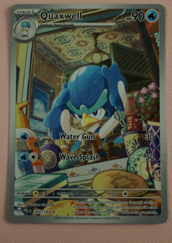 Sv02: Paldea Evolved Pokemon TCG Quaxwell 207/193 Illustration Rare - Image 1