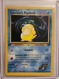 Sabrina's Psyduck 99/132 | 1st Edition | Gym Challenge Pokemon NM - Image 1