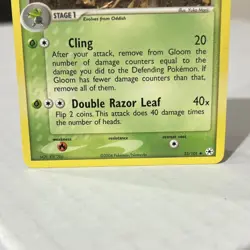 Pokemon Gloom EX Hidden Legends Uncommon 35/101 70 HP Regular 2004 TCG Card - Image 3