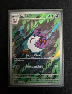 Arbok - 176/162 - Pokemon Temporal Forces Illustration Rare Card NM - Image 1