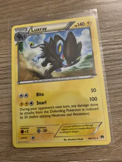 LUXRAY 46/122 Rare 2016 Pokemon Breakpoint TCG - Image 3
