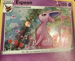 Espeon SWSH174 Pokemon Sword & Shield Promo Ultra Rare Holo Card DMG - Image 2