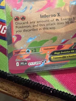 Pokemon Mega Charizard X EX Full Art Holo Card 013/094 NM Phantasmal Flames - Image 2