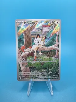 Meowth Illustration Rare Holo ME02: Phantasmal Flames 106/094 NM Pokemon TCG - Image 1