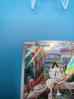 Meowth Illustration Rare Holo ME02: Phantasmal Flames 106/094 NM Pokemon TCG - Image 4