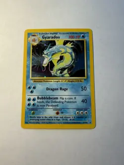 Pokemon TCG Gyarados Base Set 6/102 Holo Rare Ungraded LP - Image 1