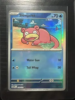 Slowpoke 018/131 Pokemon TCG S&V Prismatic Evolution Masterball Reverse Holo NM - Image 1