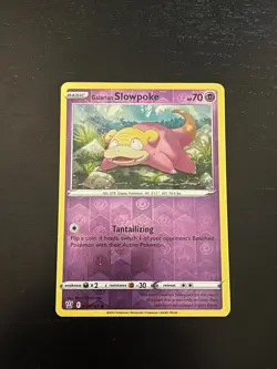 Pokemon TCG Galarian Slowpoke 054/163 Reverse Holo Battle Styles NM-Mint - Image 1