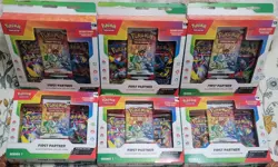 LOT of (6) Pokemon First Partner Series 1 Illustration Collection Box Phantasmal - Image 1
