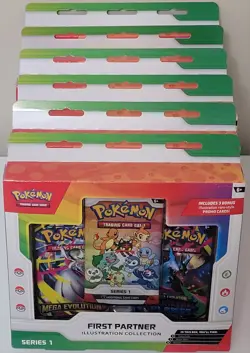 LOT of (6) Pokemon First Partner Series 1 Illustration Collection Box Phantasmal - Image 2