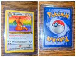 Pokemon Dragonite 19/62 Fossil Unlimited Rare Regular 100 HP Slam Card - Image 1