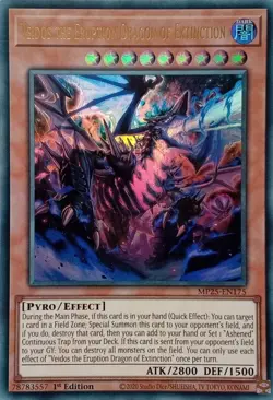 MP25-EN175 VEIDOS THE ERUPTION DRAGON OF EXTINCTION ULTRA RARE 1ST ED YuGiOh - Image 1