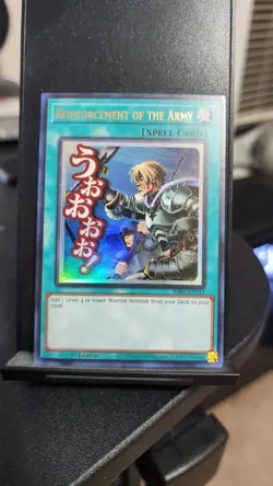 YuGiOh Reinforcement of the Army Ultra RA05-EN113 STAMPED ART Ships Immediately - Image 1