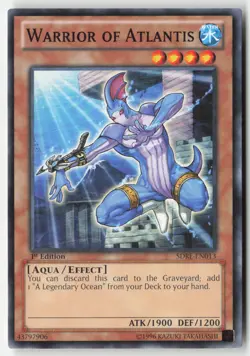 Yugioh - Warrior of Atlantis SDRE-EN013 1st Edition - Structure Deck: Realm of t - Image 1