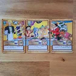 One Piece Carddass Hyper Battle 2001 Bandai C517 C518 C519 Christmas ⑤ - Image 1