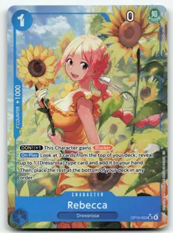 One Piece Rebecca (Alternate Art) #OP15-053 Adventure on Kami's Island Foil - Image 1