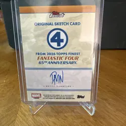 2026 Topps Finest Fantastic Four She-Thing 1/1 Sketch Card - Image 2