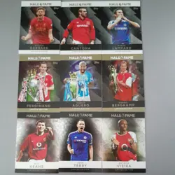 Topps Premier League 2026 Hall of Fame Full Card Set Of 9 Cards - Image 1