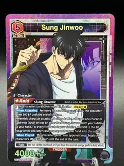 Union Arena Sung Jinwoo (021) SR Solo Leveling UE17BT - Image 3