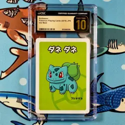 Bulbasaur CGC 10 PRISTINE - Pokemon Old Maid Playing Cards 2019 Japanese - Image 1