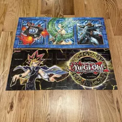 Lot Of 4 Yu-gi-oh! TGC Hard Card Game Board Mats Collection Kaiba Konami Shonen - Image 2