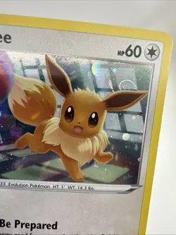 Eevee SWSH212 HD Swirl Holo Sword Shield Cosmos Black Star Promo Card - Image 3