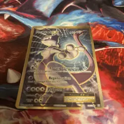 Pokemon Mewtwo EX TCG Full Art Holo Rare Card 103/108 XY Evolutions LP - Image 1