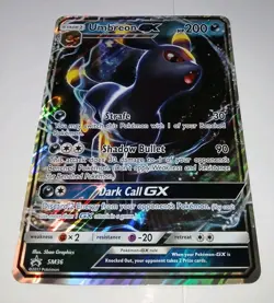 🗯 Jumbo Card 🗯 UMBREON GX SM36 Black Star Holo Promo – NM 🌟 Oversized L👀k - Image 3