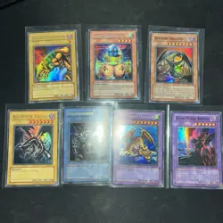 Yugioh 7 Card Lot - Vintage - Starter Decks - Promos - Super - Secret - All Holo - Image 1