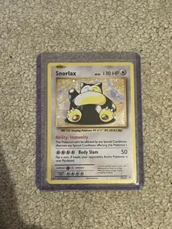 Snorlax Holo (XY179) XY Black Star Promo Pokemon Card - LP okay quality - Image 3