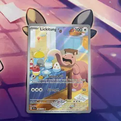 Pokemon Card | Lickitung 180/162 Temporal Forces Holo Illustration Rare - Image 1
