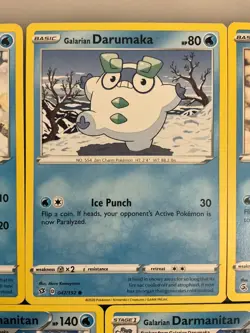 x5 Darumaka Darmanitan Galatians pokemon cards ice ❄ water cute mixed lot. - Image 3