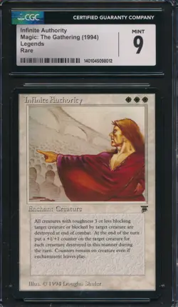 Legends Infinite Authority CGC 9 Graded Magic MTG (8012) - Image 1