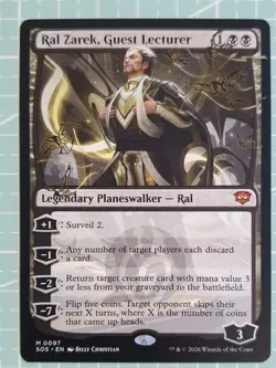 Ral Zarek, Guest Lecturer - 97 - Secrets of Strixhaven SOS - MTG - NM - Image 1