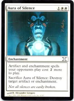 Aura of Silence 10th Edition, 6 NM - Image 1