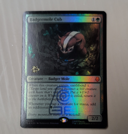 Badgermole Cub Green Creature Foil 2025 Promo Stamped - Image 1