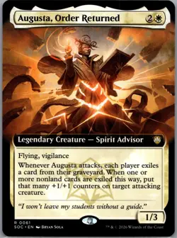Augusta, Order Returned (Extended Art) R Commander: Secrets of Strixhaven 61 NM - Image 1