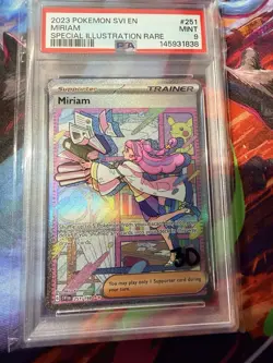 2023 POKEMON SVI EN-SCARLET & VIOLET SPECIAL ILLUSTRATION RARE #251 MIRIAM PSA 9 - Image 1