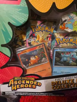 Pokemon TCG Mega Evolution Ascended Heroes First Partners Deluxe Pin Collection - Image 2